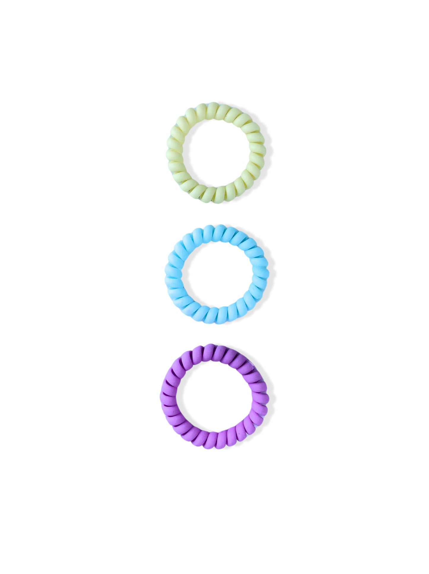 Set of colored hair elastics