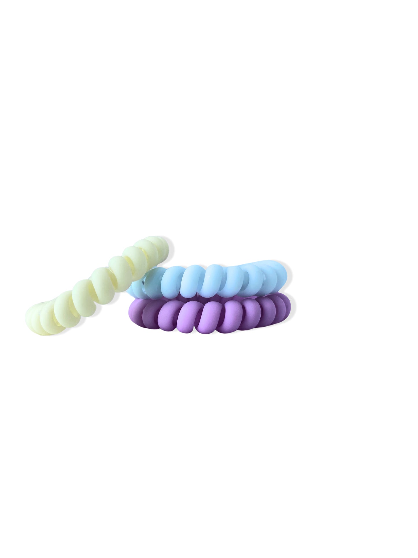 Set of colored hair elastics