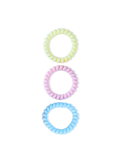 Set of colored hair elastics