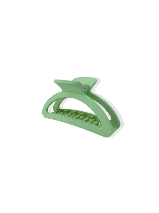 Green hair clip