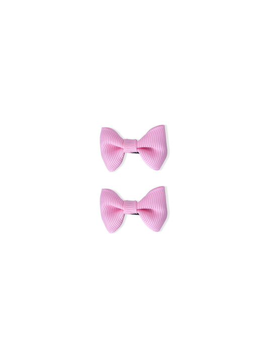 Hair clip with pink bow