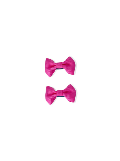 Hair clip with pink bow