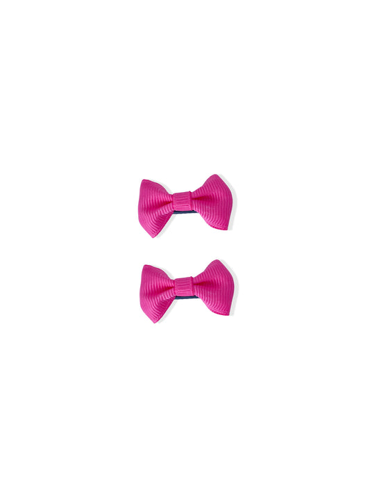 Hair clip with pink bow